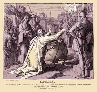 Arrivée de Paul à Rome, Actes des Apôtres - Julius Schnorr von Carolsfeld