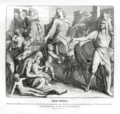 Pharaon fait de Joseph un chef en Égypte, Genèse - Julius Schnorr von Carolsfeld