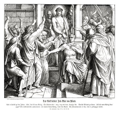 Ponce Pilate, Évangile de Jean - Julius Schnorr von Carolsfeld