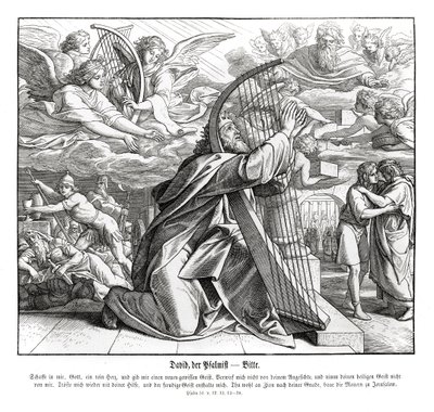 Psaumes - supplication - Julius Schnorr von Carolsfeld