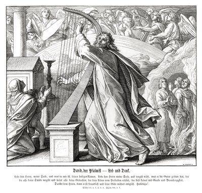 Psaumes - louange et remerciements - Julius Schnorr von Carolsfeld