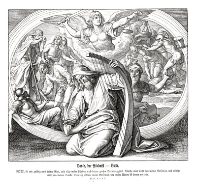 Psaumes - repentance - Julius Schnorr von Carolsfeld