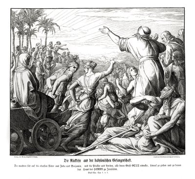 Retour de Babylone, Esdras - Julius Schnorr von Carolsfeld