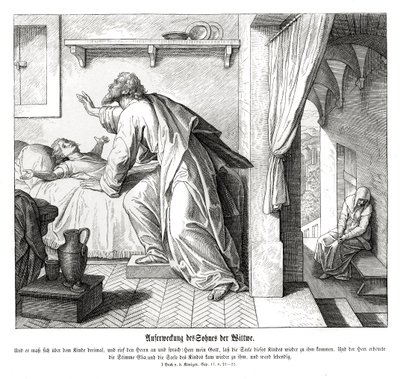 Résurrection du fils de la veuve - Julius Schnorr von Carolsfeld