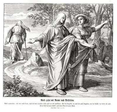 Ruth accompagne Naomi à Bethléem, Ruth - Julius Schnorr von Carolsfeld