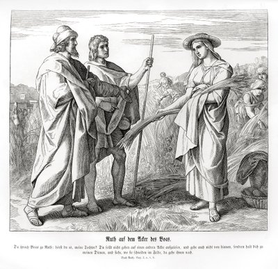 Ruth dans les champs de Boaz - Julius Schnorr von Carolsfeld