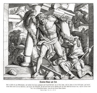 La vengeance et la mort de Samson, Juges - Julius Schnorr von Carolsfeld