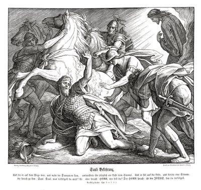Saul sur le chemin de Damas, Actes des Apôtres - Julius Schnorr von Carolsfeld