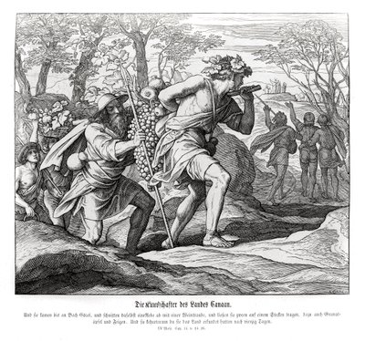 Les éclaireurs vers la terre de Canaan, Nombres - Julius Schnorr von Carolsfeld