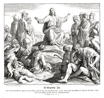 Sermon sur la montagne, Évangile de Matthieu - Julius Schnorr von Carolsfeld