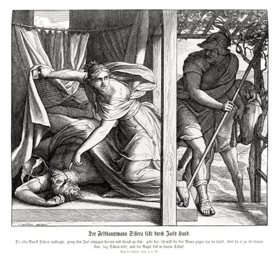 Sisera est tué par Jaël, Juges - Julius Schnorr von Carolsfeld
