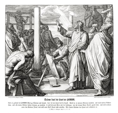 Salomon construit la maison du Seigneur - Julius Schnorr von Carolsfeld