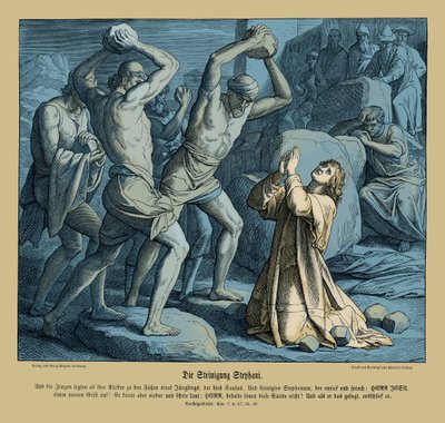 Lapidation de Stephen, Actes des Apôtres - Julius Schnorr von Carolsfeld
