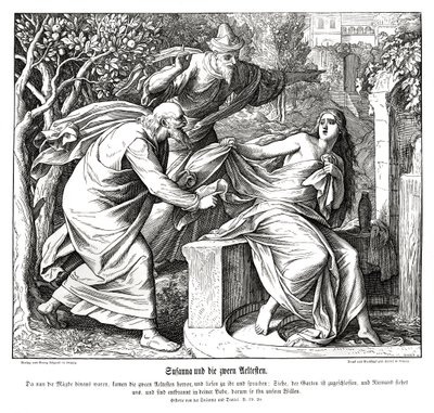 Suzanne et les vieillards, Suzanne et Daniel - Julius Schnorr von Carolsfeld