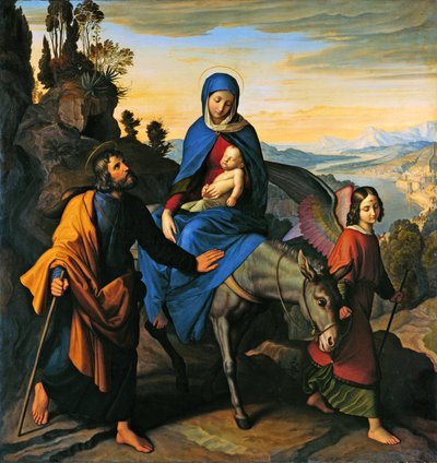 La fuite en Égypte - Julius Schnorr von Carolsfeld