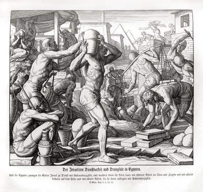 Les Israélites sont réduits en esclavage en Égypte, Exode - Julius Schnorr von Carolsfeld
