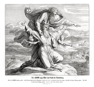 Le Seigneur montre à Moïse la terre promise, Deutéronome - Julius Schnorr von Carolsfeld