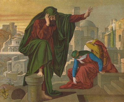 La lamentation de Jérémie - Julius Schnorr von Carolsfeld