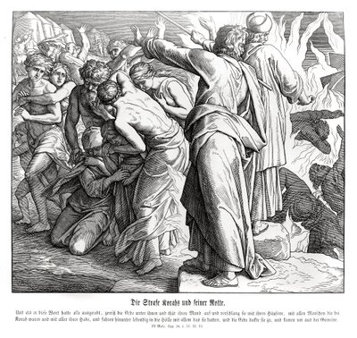 La punition de Koré, Nombres - Julius Schnorr von Carolsfeld
