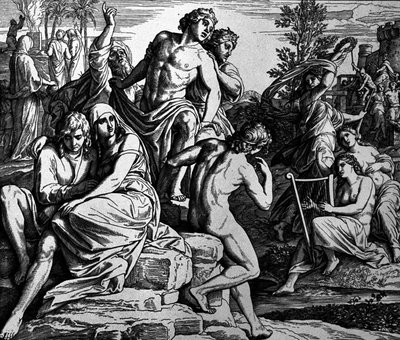 Les anges pécheurs - Julius Schnorr von Carolsfeld