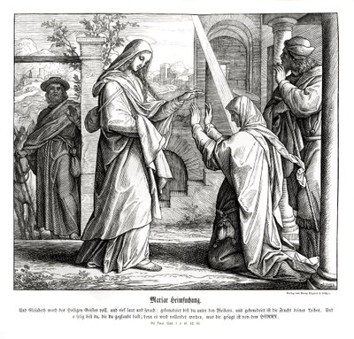 Visitation de Marie, Évangile de Luc - Julius Schnorr von Carolsfeld