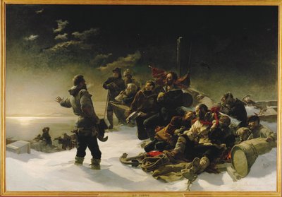 Deux officiers autrichiens, Julius von Payer et Karl Weyprecht ... (peinture sur toile) - Julius Von Payer