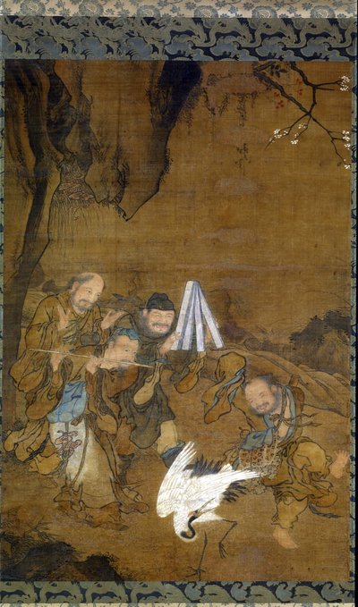 Immortels dansant avec une grue - Jun Liu