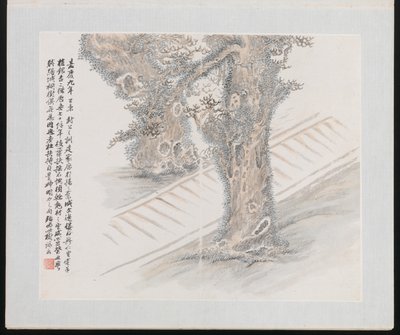 Dix sites associés à Ruan Yuan, daté de 1883 (album de dix peintures ; encre et couleur sur papier) - Jun Wang