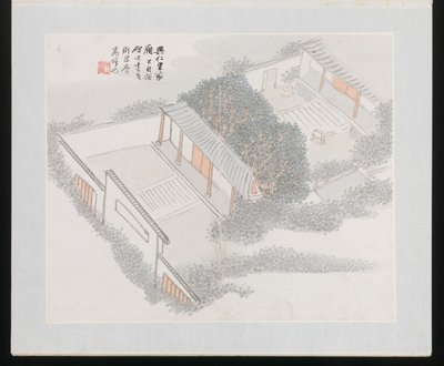 Dix sites associés à Ruan Yuan, daté de 1883 (album de dix peintures ; encre et couleur sur papier) - Jun Wang