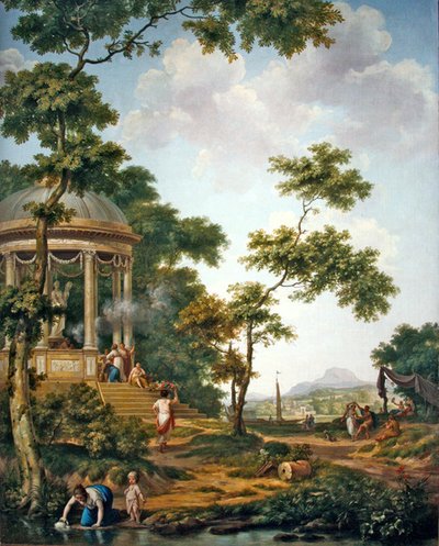 Paysage arcadien avec un temple - Jurriaan Andriessen