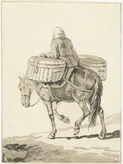 Femme à cheval - Jurriaan Cootwijck (attributed to)