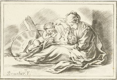 Mère et deux enfants - Jurriaan Cootwijck