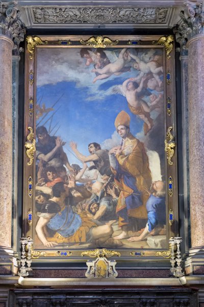 San Gennaro sort indemne du four - Jusepe de (1591 1652) Ribera