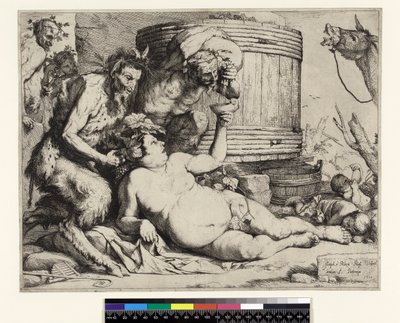 Silenus ivre. Silenus au pressoir à vin, avant 1652 - Jusepe de Ribera