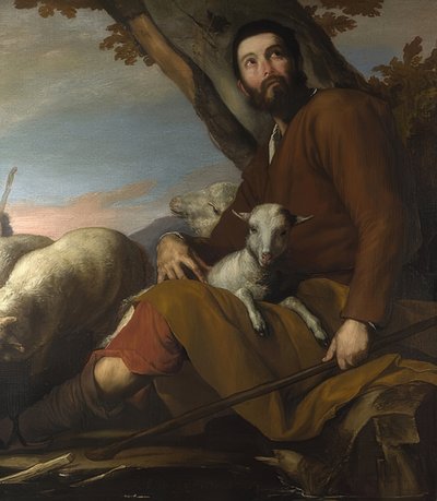 Jacob avec le troupeau de Laban. Probablement 1638 - Jusepe de Ribera