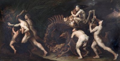 La Carcasse: une sorcière dessinée sur le squelette d