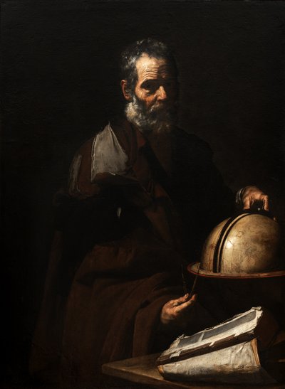 Philosophe avec un globe (Anaxagore ?) - Jusepe de Ribera