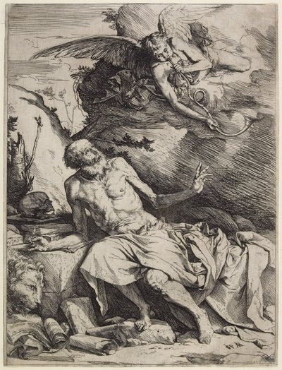 Saint Jérôme entendant la trompette du Jugement dernier, vers 1621 - Jusepe de Ribera