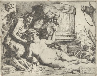Silenus près du tonneau de vin - Jusepe de Ribera