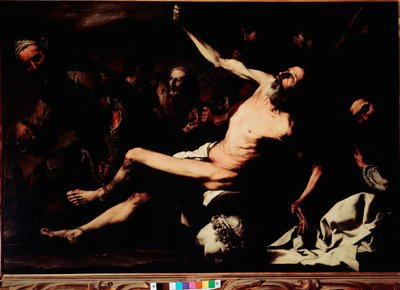 Le Martyre de Saint Barthélemy. Peinture de Jusepe de Ribera dit lo Spagnoletto (1591-1652) vers 1630. Florence, Palazzo Pitti, Galleria Palatina - Jusepe de Ribera
