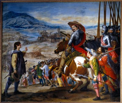 Guerre de Trente Ans (1618-1648) : la prise de Brissac en 1638 par Bernard de Saxe-Weimar - Jusepe or Jose (c.1605 1656) Leonardo
