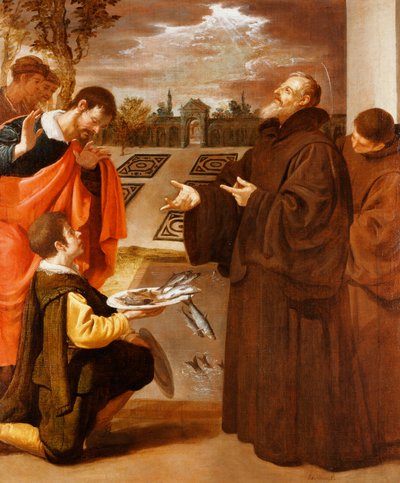 Saint François de Paule bénissant le poisson - Jusepe or Jose Leonardo
