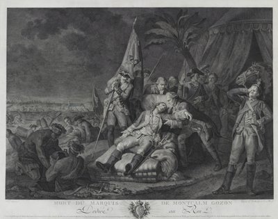 Mort du Marquis de Montcalm Gozon - Juste Chevillet