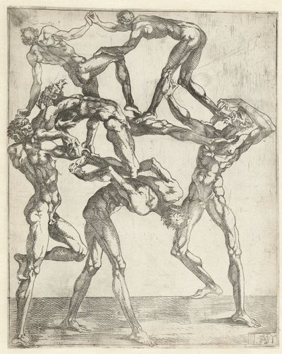 Pyramide de six hommes - Juste de Juste