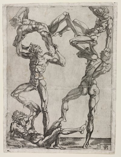 Pyramide de cinq hommes, vers 1543 - Juste de Juste