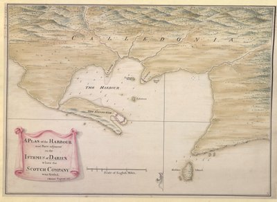 A PLAN of the HARBOUR and Parts of adjacent on the ISTHMUS of DARIEN where the SCOTCH COMPANY was settled. / I. Watson : Ingénieur : 1743. - Justly Watson