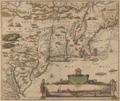 Americae Septentrionalio - Justus Danckerts