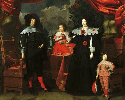 Italie, Modène, La Famille de Francesco I d
