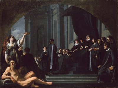 Les sénateurs de Florence prêtant allégeance à Ferdinando II de