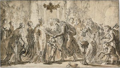 Le mariage de Zénobie et Odenatus - Justus van Egmont